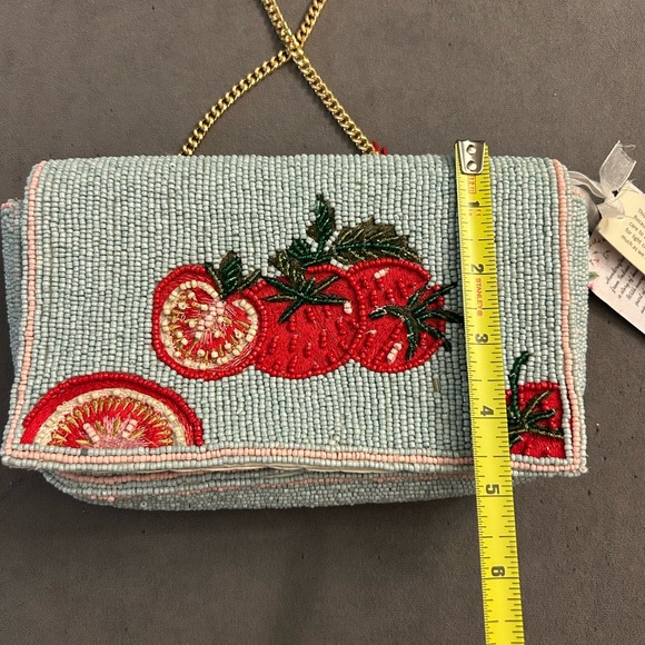 NWT VIRAL Beaded Tomato Crossbody Bag - Picture 4 of 9